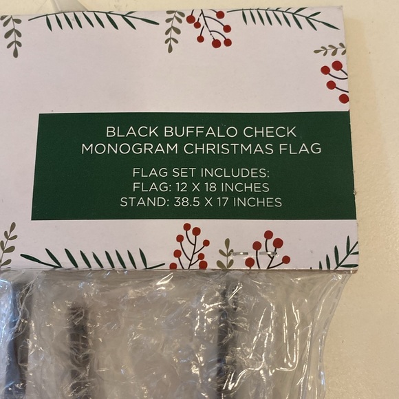 Monogram Christmas Flag Letter A - Picture 4 of 6